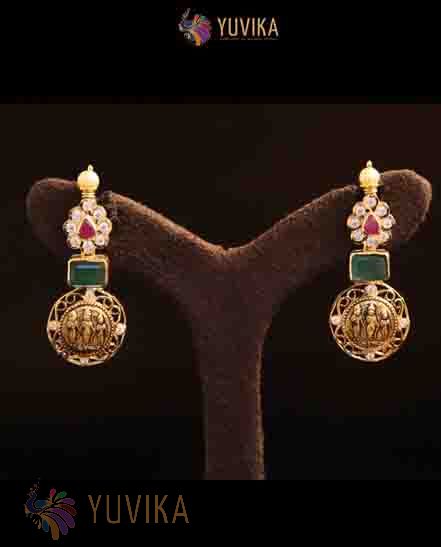 22k Studded Gold Earrings