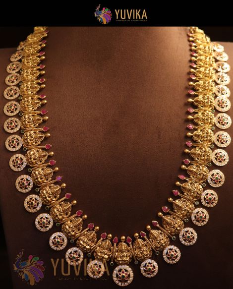 22k Studded Gold Necklace