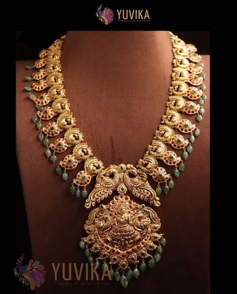 22k Studded Gold Necklace