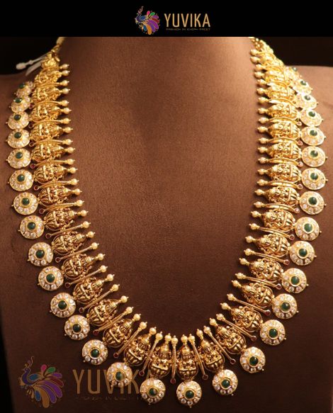 22k Studded Gold Necklace