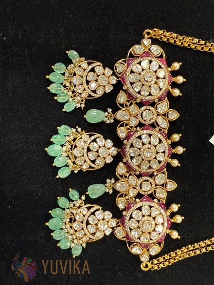 DIAMOND POLKI NECKLACE