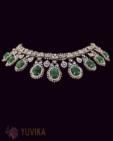 DIAMOND EMERALD NACKLACE