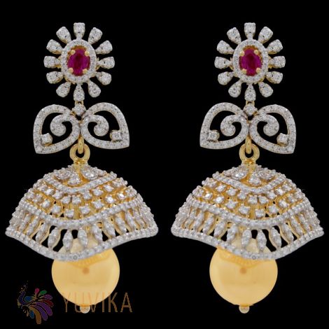 DIAMOND EARRINGS - JHUMKAS