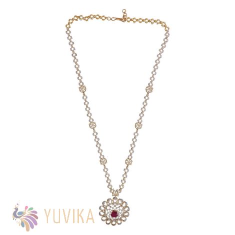 DIAMOND NECKLACE- HARAM WITH DETACHABLE PENDANT