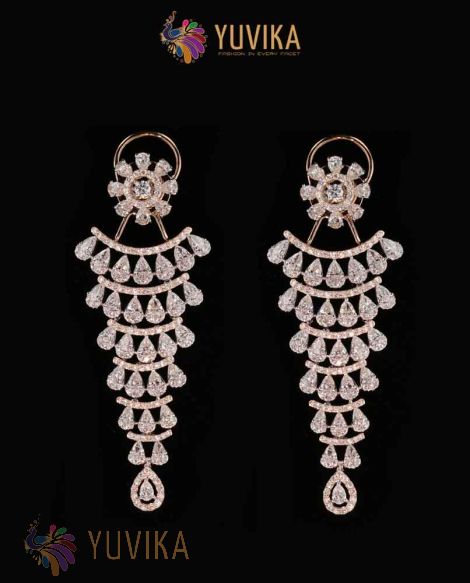 DIAMOND EARRINGS  - HANGINGS DETACHABLE