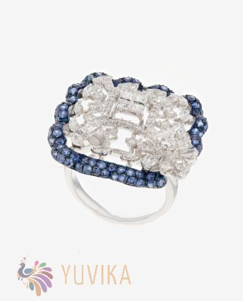 CHIC DIAMOND SAPPHIRE RING