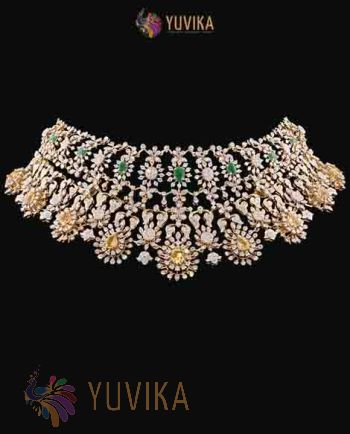 DIAMOND NECKLACE-DETACHABLE CHOKER