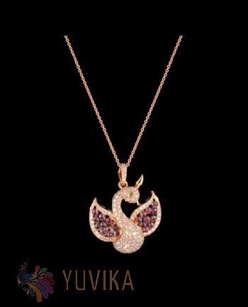 CHIC DIAMOND RUBY PENDANT
