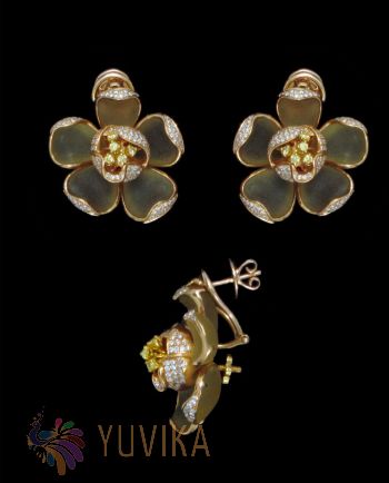 CHIC DIAMOND EARRINGS-STUDS