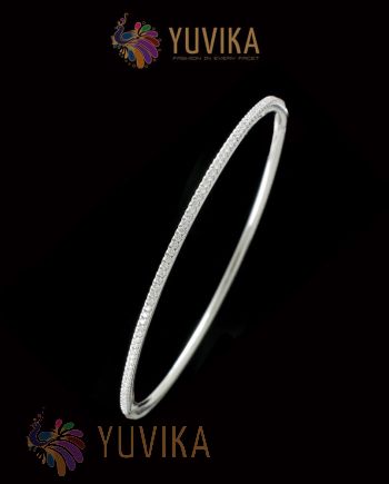 DIAMOND BANGLE  - WHITE