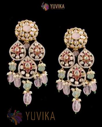 DIAMOND POLKI EARRINGS