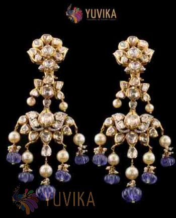 DIAMOND POLKI EARRINGS