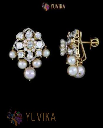 POLKI DIAMOND EARRINGS