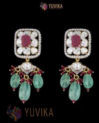 POLKI DIAMOND EARRINGS