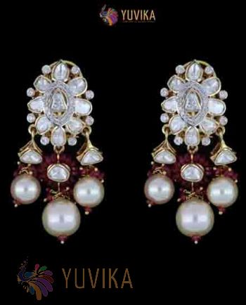 POLKI DIAMOND EARRINGS