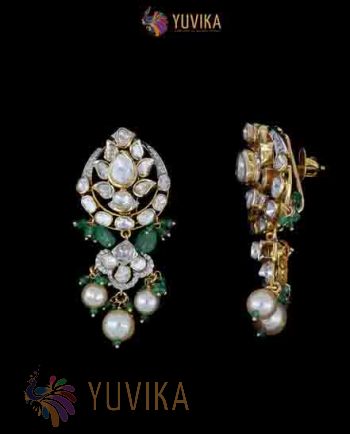 POLKI DIAMOND EARRINGS