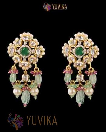 POLKI DIAMOND EARRINGS