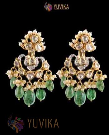 POLKI DIAMOND EARRINGS