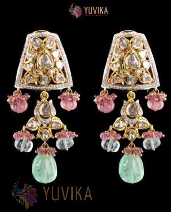 POLKI DIAMOND EARRINGS