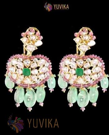 POLKI DIAMOND EARRINGS