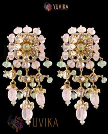 POLKI DIAMOND EARRINGS
