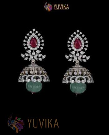 DIAMOND EARRINGS JHUMKA