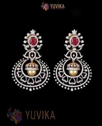 DIAMOND EARRINGS CHANDBALI