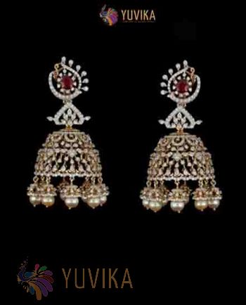 DIAMOND EARRINGS JHUMKA