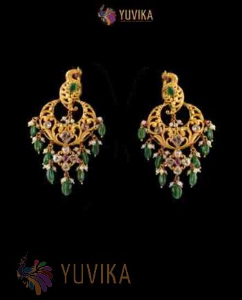 DIAMOND POLKI EARRINGS
