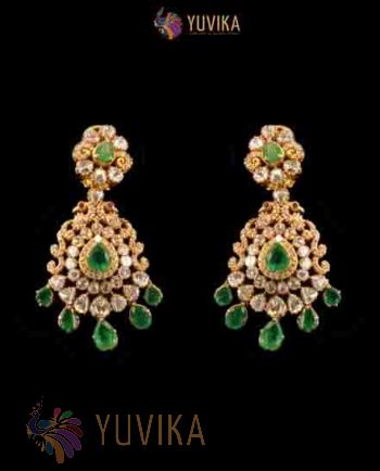 DIAMOND POLKI EARRINGS