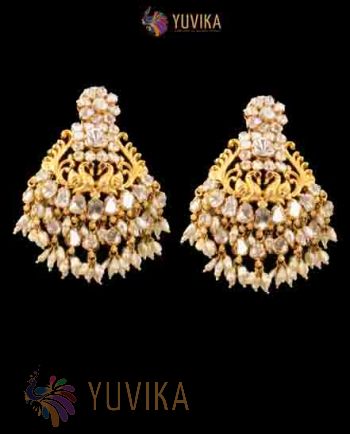 DIAMOND POLKI EARRINGS