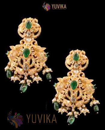 DIAMOND POLKI EARRINGS