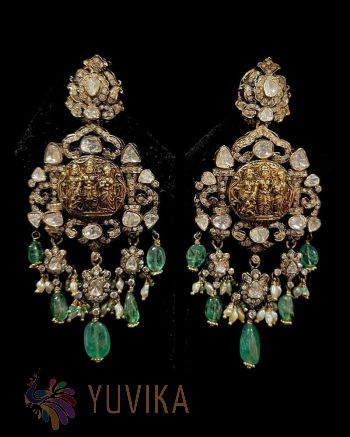 DIAMOND POLKI EARRINGS