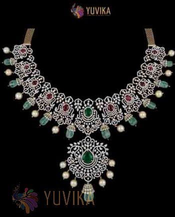 DIAMOND NECKLACEPRINCESS- DETACHABLE PENDANT 