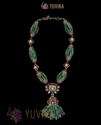 ROSECUT DIAMOND NECKLACE TASSELS