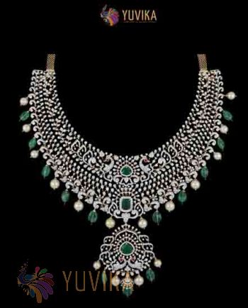DIAMOND NECKLACE - DETACHABLE CHOKER - PRINCESS - PENDANT