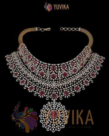 DIAMOND NECKLACE DETACHABLE , PENDANT