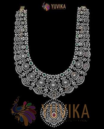 DIAMOND NECKLACE - DETACHABLE PENDANT HAARAM