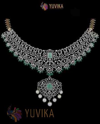 DIAMOND NECKLACE DETACHABLE PRINCESS HAARAM