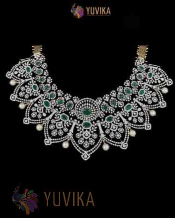 DIAMOND NECKLACE DETACHABLE CHOKER, PRINCESS