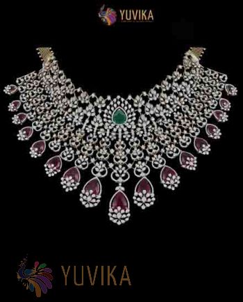 DIAMOND NECKLACE DETACHABLE CHOKER, PRINCESS