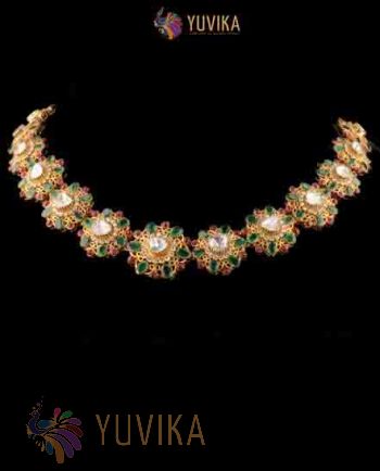 DIAMOND POLKI NECKLACE