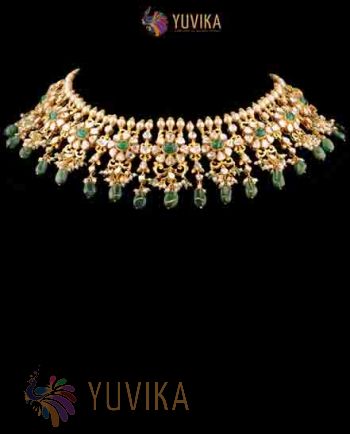 DIAMOND POLKI NECKLACE