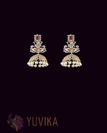 DIAMOND-EARRINGS-JHUMKAS
