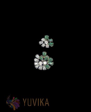 CHIC DIAMOND EMERALD RING