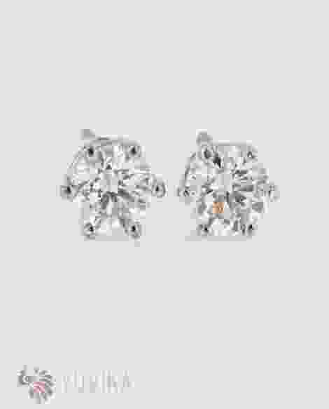 1DIAMOND EARRINGS SOLITAIRES- STUDS