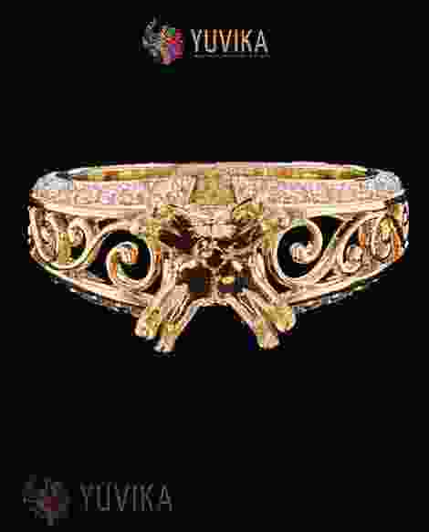 DIAMOND RING SETTING -YELLOW - FOR 1.7 CT