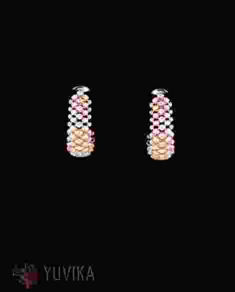 CHIC DIAMOND EARRINGS-HOOPS