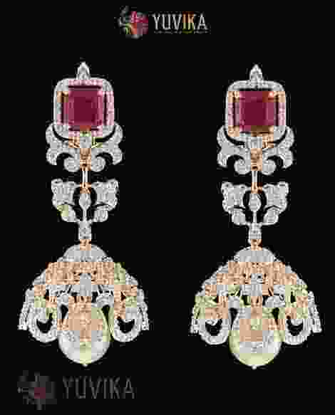 DIAMOND EARRINGS -JHUMKAS