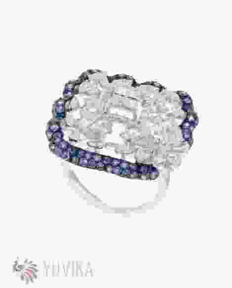 CHIC DIAMOND SAPPHIRE RING